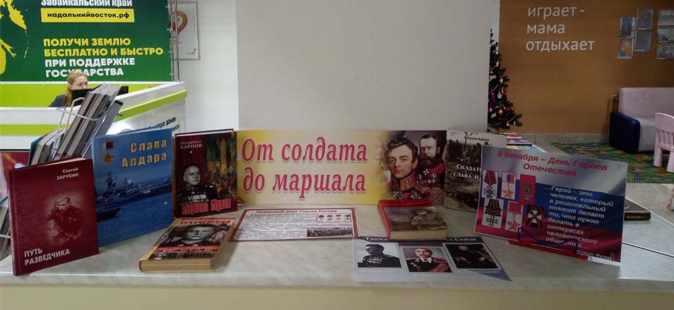 Книжно-иллюстративная выставка «От солдата до маршала» прошла в МФЦ