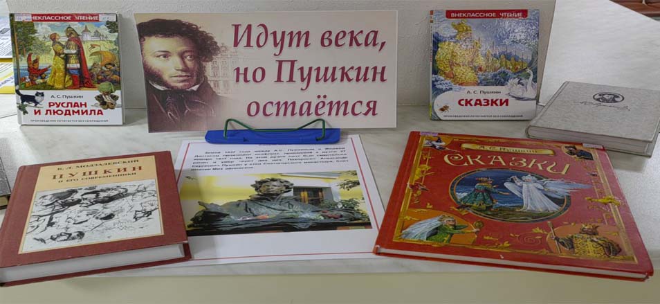 Книжная выставка-обзор «Идут века, но Пушкин остаётся» прошла в МФЦ